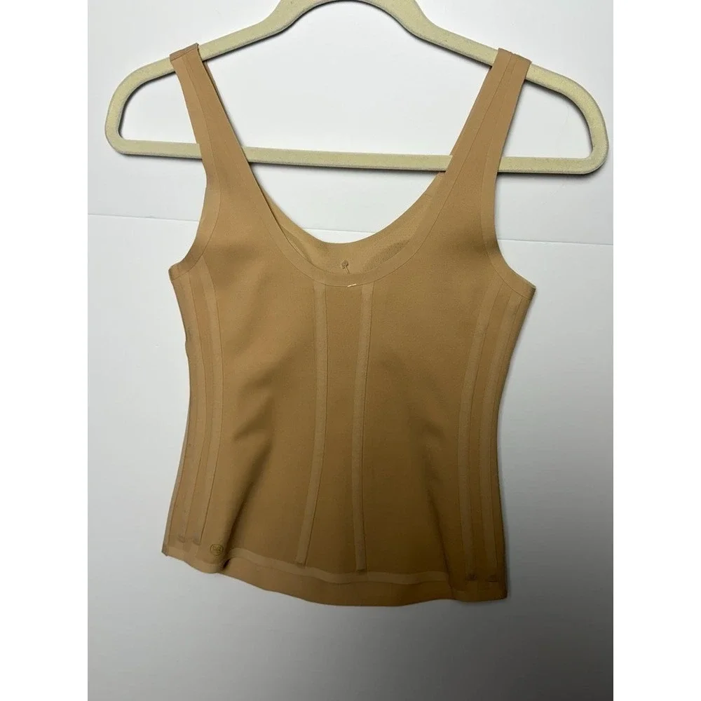 Honeylove Boldness Rose Tank Shapewear Womens S Tan‎ Built In Bra Corset Top
